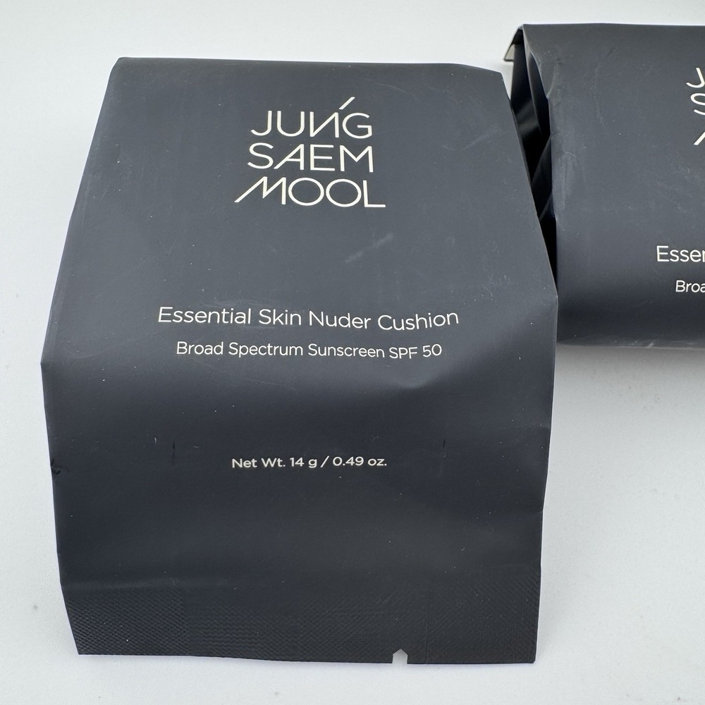 Jung Saem Mool Essential Skin Nuder Cushion set SPF 50 +1 Refill #23 Medium Deep - Picture 3 of 7